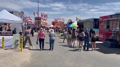 Nevada Clark County Fairgrounds Midway Stock Footage 239282941