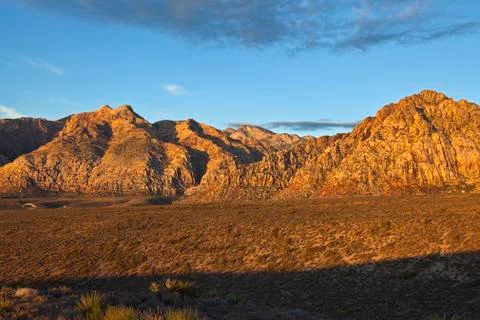 Nevada desert first light Stock Photos