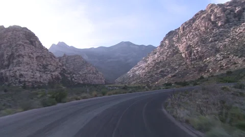 Nevada Desert Valley Road Stock Footage 63880471