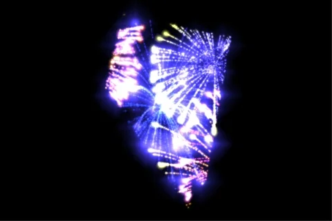 Nevada Fireworks Video stock 720054