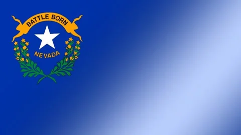 Nevada Flag Background Honoring Native American Day Heritage. Stock Footage 342329820