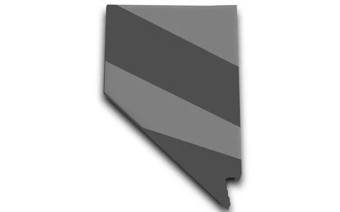 Nevada glitched map isolated on white background Stock Illustration