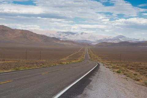 Nevada highway 50 Stock Photos