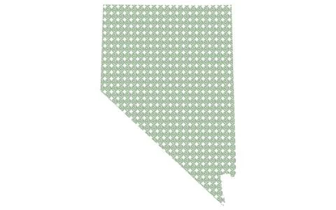 Nevada map with texture on white background Stock Illustration