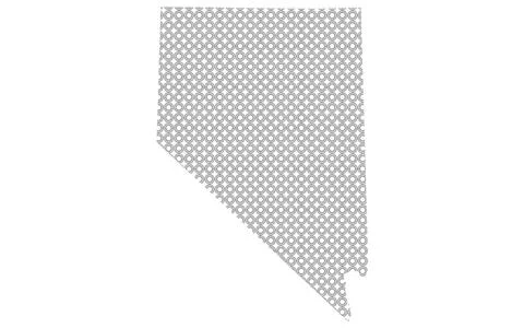 Nevada map with texture on white background Stock Illustration