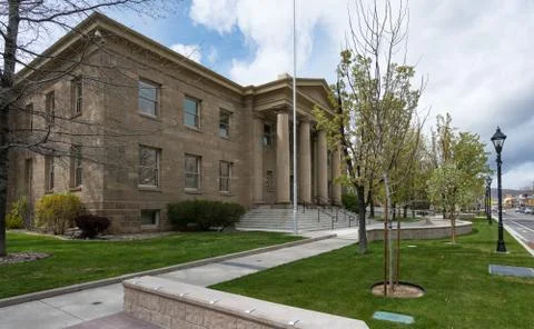 Nevada Ormsby County Courthouse building entrance in Carson City Stock Photos