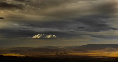 Nevada Proving Grounds, the atomic testing range seen from Mt. Charleston. Stock Footage 232332097