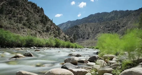 Nevada river live stream timelapse Stock Footage 211789345