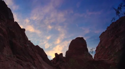 Nevada Rocky sunset time lapse Stock Footage 58059853