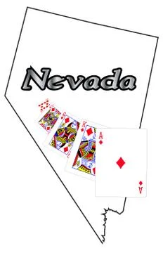 Nevada Royal Flush Stock Illustration