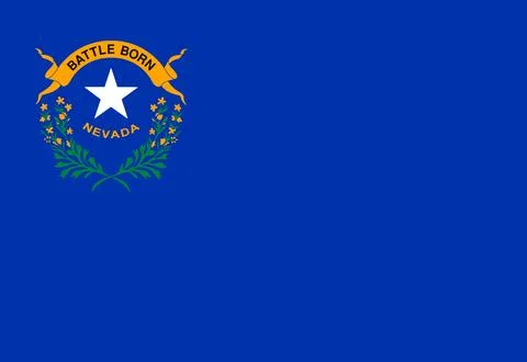Nevada State Flag background illustration Stock Illustration