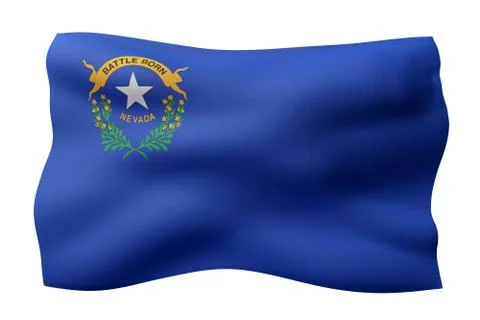 Nevada State flag Stock Illustration