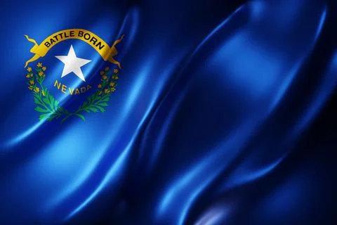 Nevada State flag Stock Illustration