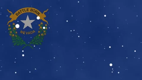 Nevada State Flag Motion Graphic Honoring Native American Day and Indigenou.. Stock Footage 342332496
