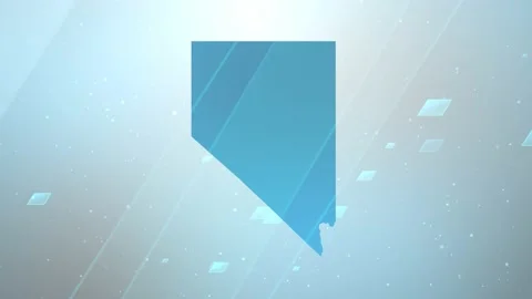 Nevada State Map Background Stock Footage 197966300