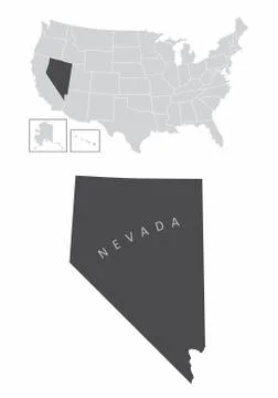 Nevada State map Stock Illustration