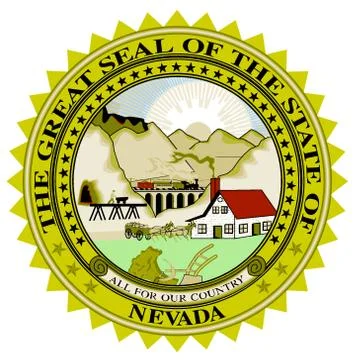 Nevada state seal Stock Illustration