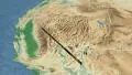 Nevada state (USA) extruded. Physical map. 4k or 4k+ Resolution