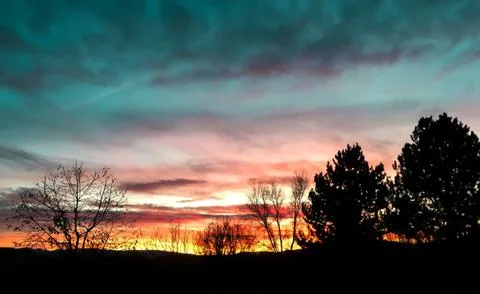 Nevada Sunset Foto stock