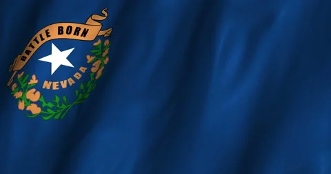 Nevada Waving Flag-4K Stock Footage 47270560