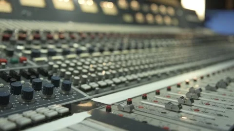Neve Console Rack Focus Stock Footage 46520435
