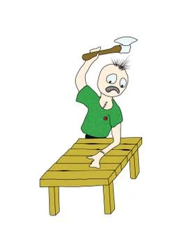 Never again... Stock Illustration