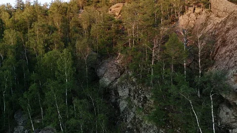 The never ending crane over the mountains. 스톡 동영상 112095705