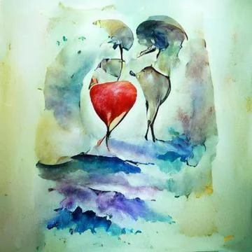 Never ending love Stock Illustration