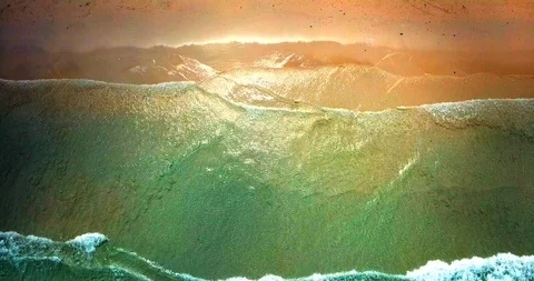 Never ending ocean waves Stock Footage 88720842