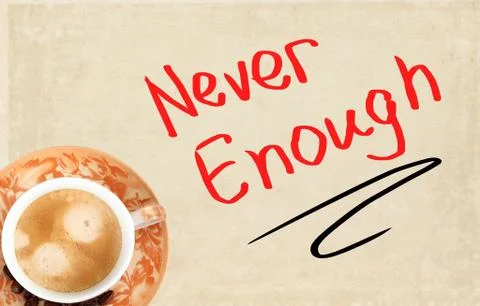 Never Enough Concept Stock Illustration