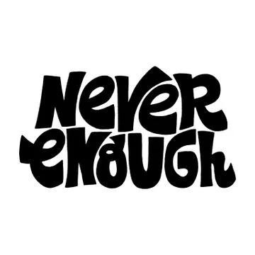 Never enough Stock Illustration