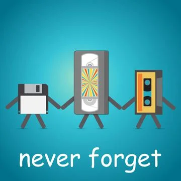 Never forget Stock Illustration