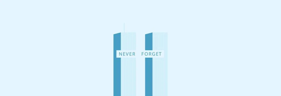 Never forget. Stock Illustration