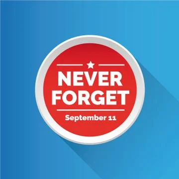 Never forget - September 11 Stock Illustration