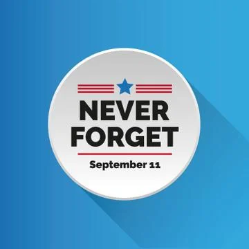 Never forget - September 11 Stock Illustration