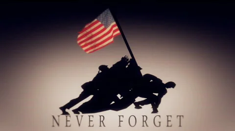Never Forget Tribute Graphic Stock Footage 311251
