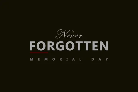 Never forgotten, USA flag background, Memorial day.	 Stock Footage 306960419