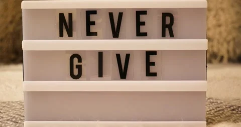 Never Give Up Stock-Footage 154540895