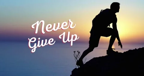 Never give up Stock Footage 229099318