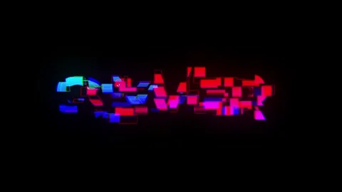 Never give up with Hi-Tech Glitch Typography Text Animation	 Stock Footage 295413604