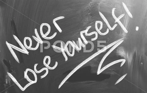 Never Lose Yourself Concept Stock Illustration