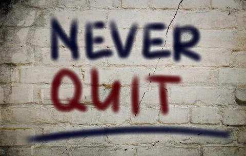 Never Quit Concept Never Quit Concept ,model released, Symbolfoto Copyrigh... Stock Photos