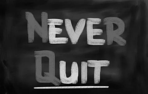 Never Quit Concept Never Quit Concept ,model released, Symbolfoto Copyrigh... Foto stock