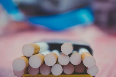 Never smoke a cigarette Stock Photos