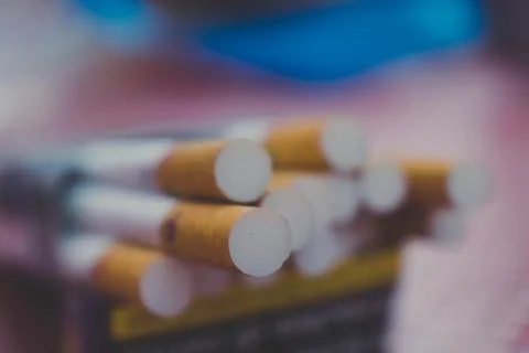 Never smoke a cigarette Stock Photos