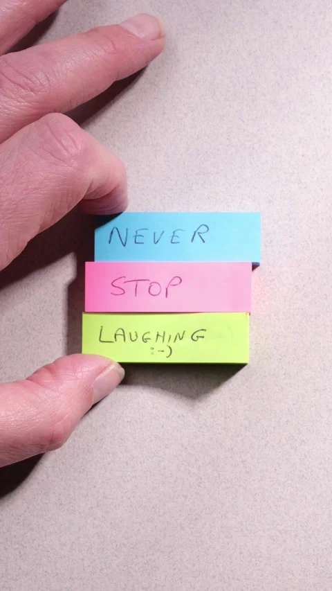 Never Stop Laughing Optimism Happiness Concept Vídeos de archivo 294378545