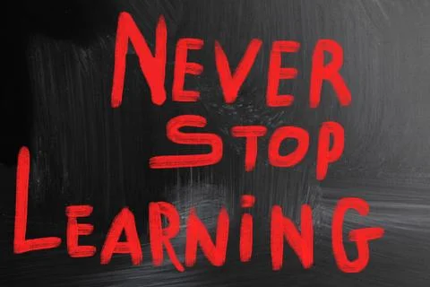 Never stop learning 스톡 일러스트