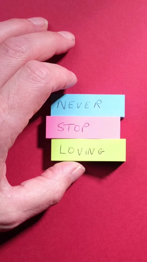Never Stop Loving Positive Emotion Concept Video stock 294378636