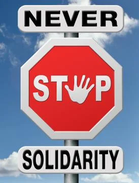 Never stop solidarity Stock Illustration