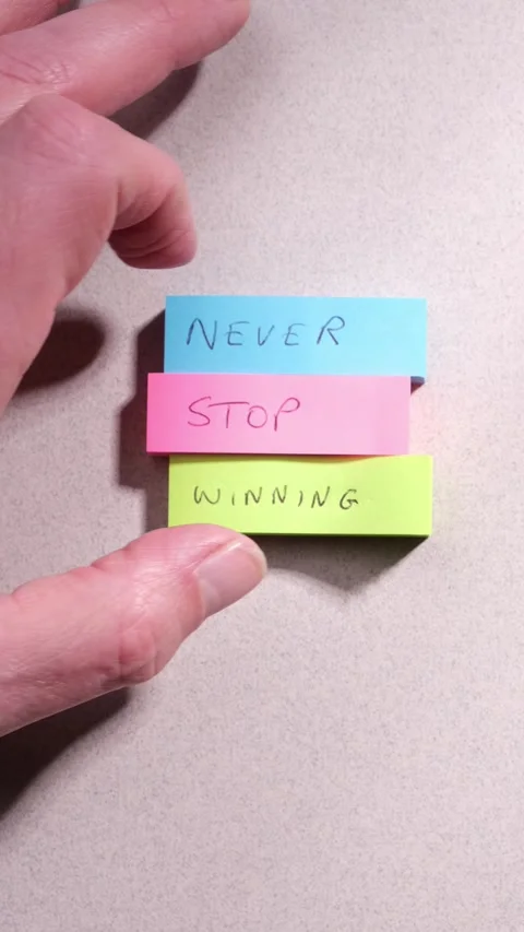 Never Stop Winning Success Concept Business and Personal Life 動画素材 294524967